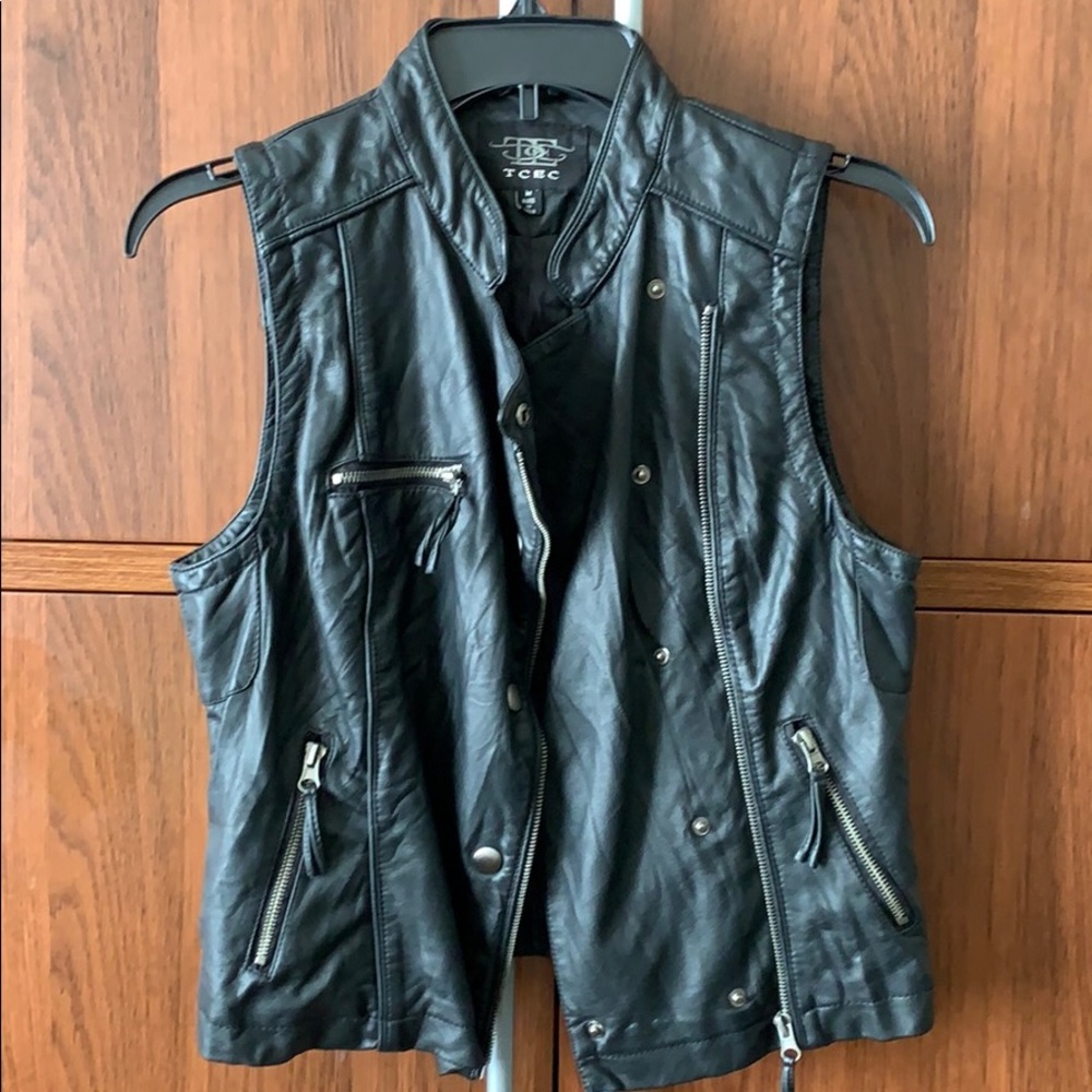 Pleather vest